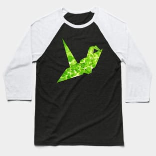 Watercolor Paper Crane Baseball T-Shirt